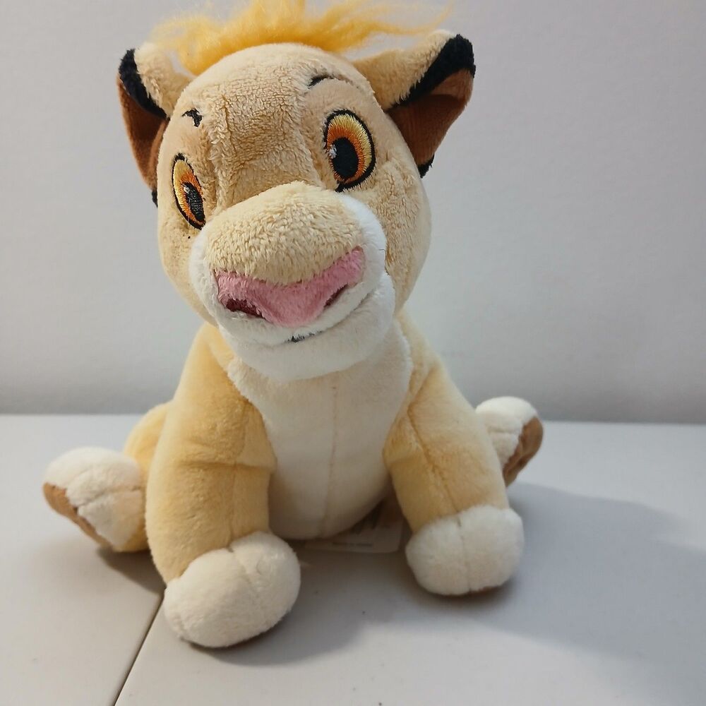 Disney The Lion King Sitting Baby Simba Stuffed Plush Animal Toy Doll 7"